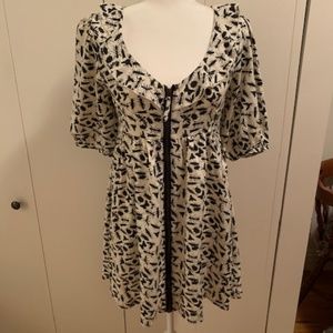 Modcloth Zip-Up Bug Dress (Size Small)